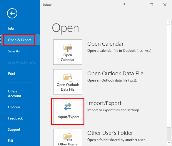 import-export-outlook